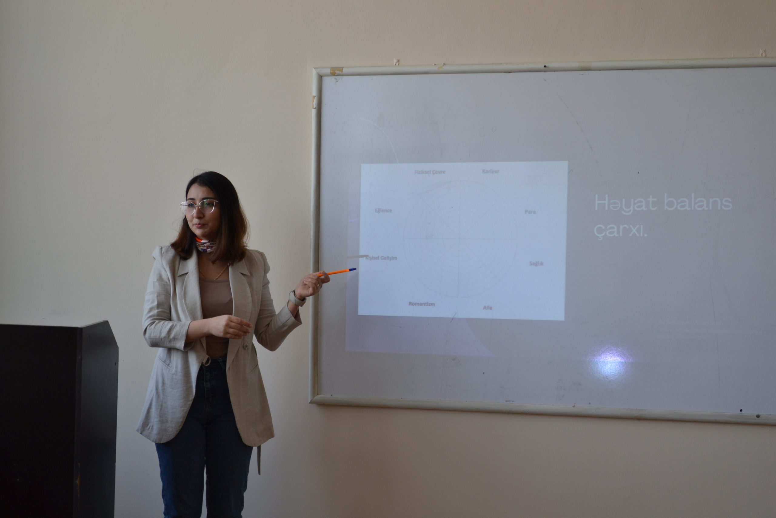A seminar on “Living life in balance” and “How companies are looking for an employee” was held for the students of Azerbaijan Cooperation University