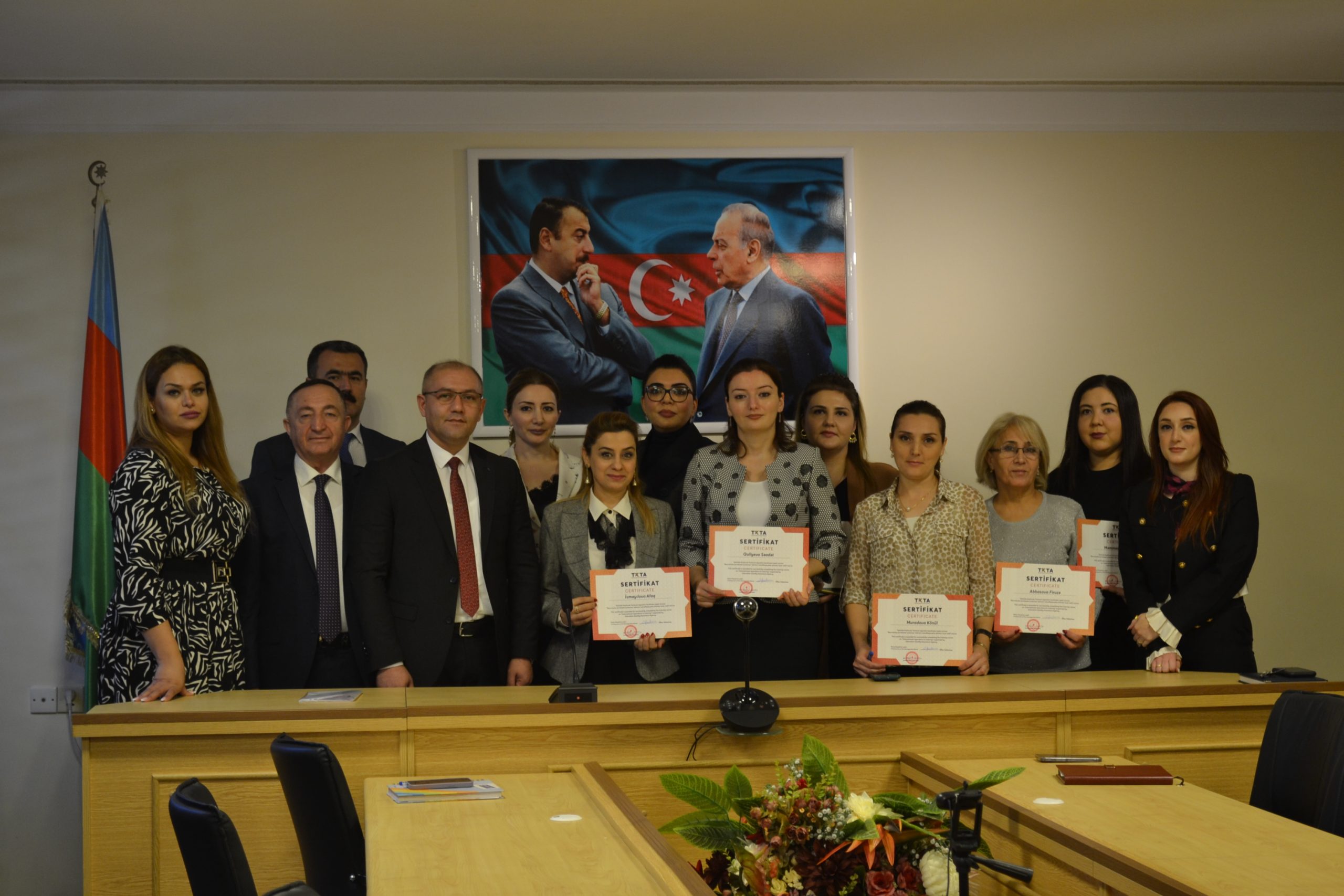 The awarding ceremony of the “Tutoring in international practice” training organized within the framework of the contract concluded between TKTA and AKU was held